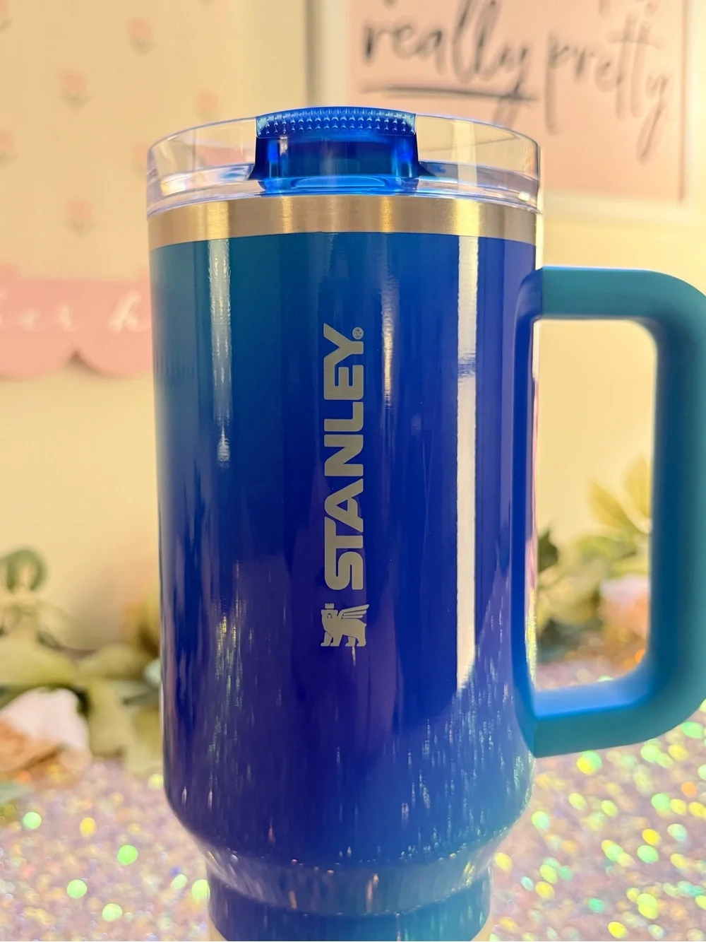 NWT Stanley 40oz Quencher ProTour Flip Straw Tumbler in Glacier Blue
